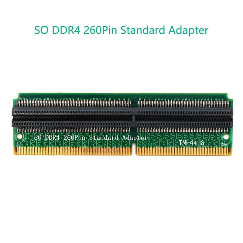 SO-DIMM adaptador de protección de prueba de memoria DDR4 de 260 pines para tarjeta de prueba de memoria SO DDR4