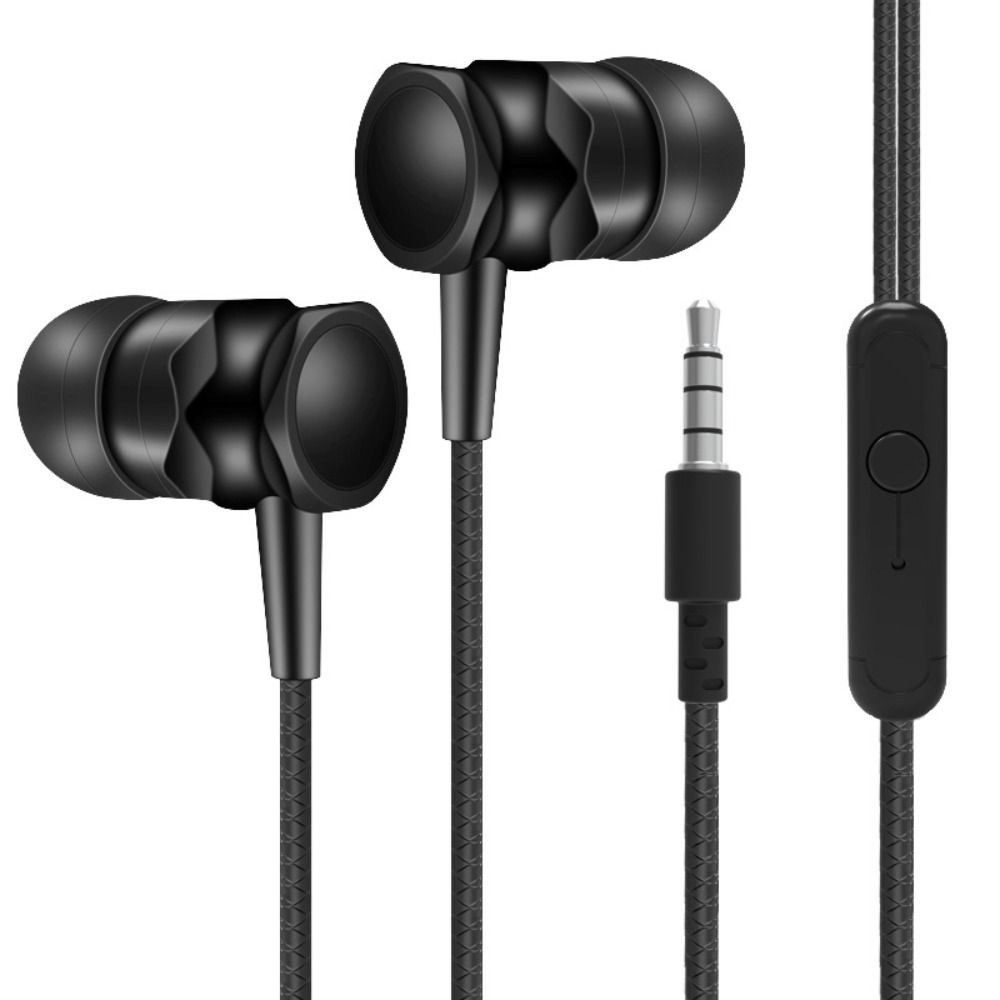 Kabelgebundene Kopfhörer, 3,5 mm Sport-Kopfhörer, drahtgesteuerte In-Ear-Telefon-Kopfhörer, Stereo-Headset mit Mikrofon, Musik-Gaming-Kopfhörer