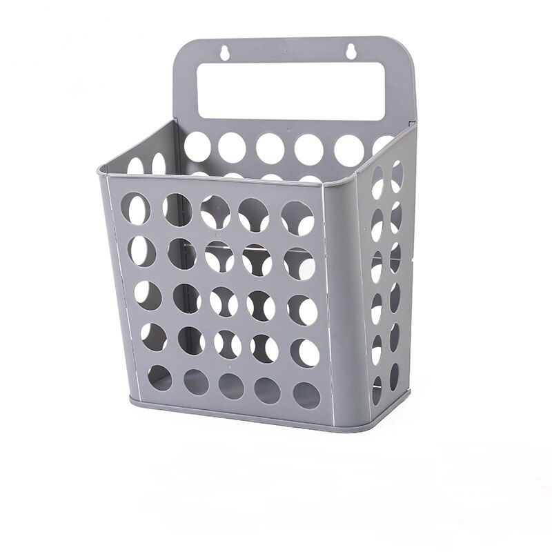 Modern Multi Function Laundry Organizer Basket Kitchen Organizer Plastic Clothes Home Sundries Living Room Bathroom Storage: Light Grey