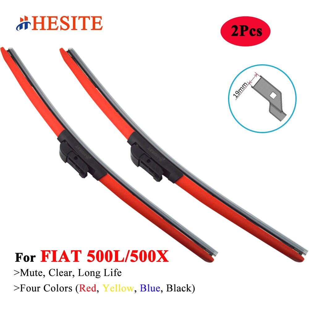 Hesite farverigt viskerblad til fiat 500l 500x 351 352 334 hatchback 2022 26 &quot; +14 &quot; vinduesviskere