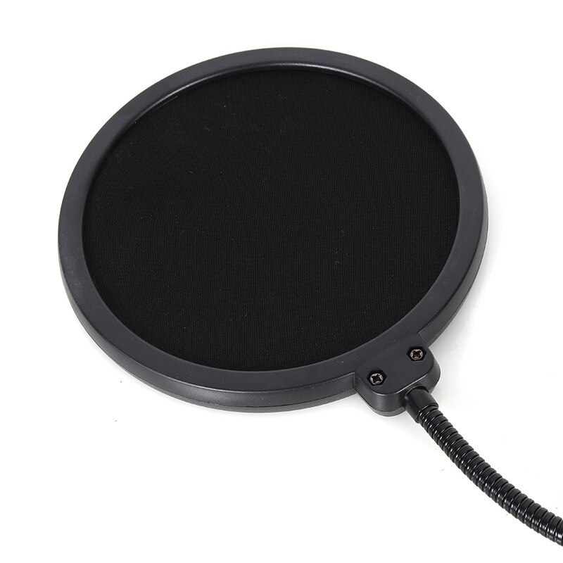 Microphone Pop Filter Windscreen Flexible Wind Screen Double Layer Windproof Microphone Filtro Pop Anti Microfone Bilayer Shield