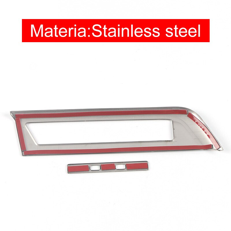 Panel de mechero frontal de acero inoxidable para coche Volkswagen, cubierta embellecedora con marco USB, accesorios de pegatina, para VW Golf 8 MK8 2022