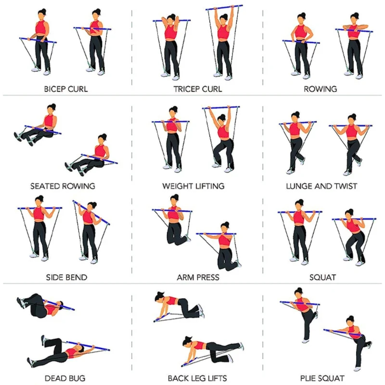 fitness yoga Pilates cross fitness weerstandsband trainer yoga trekkoord draagbare gym lichaamsoefening