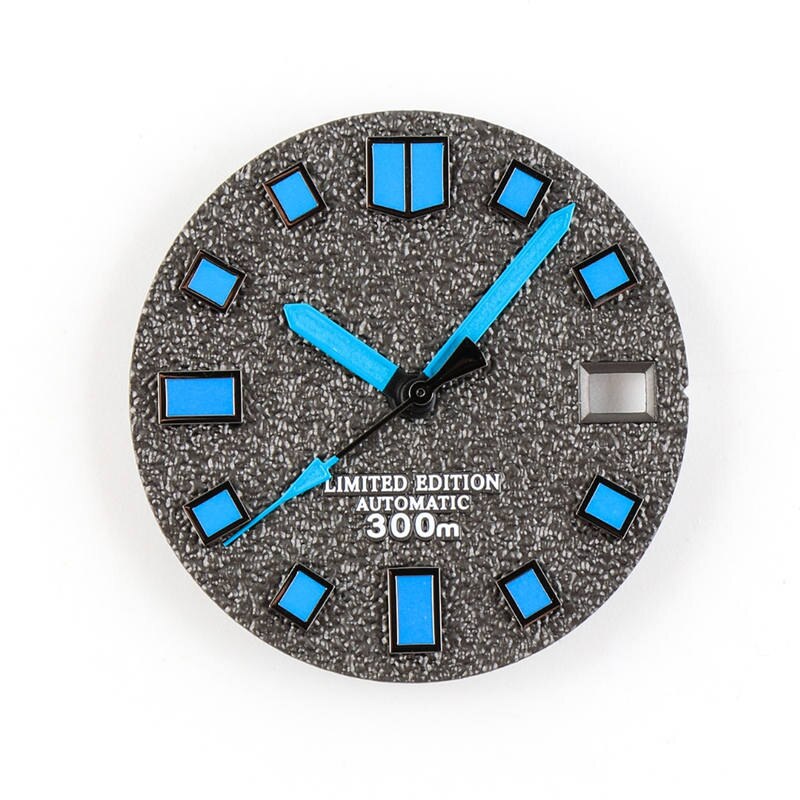 ZHGUIMING Watch Black Dial Refit 28.5mm Nh35 S Logo Dial Luminous
