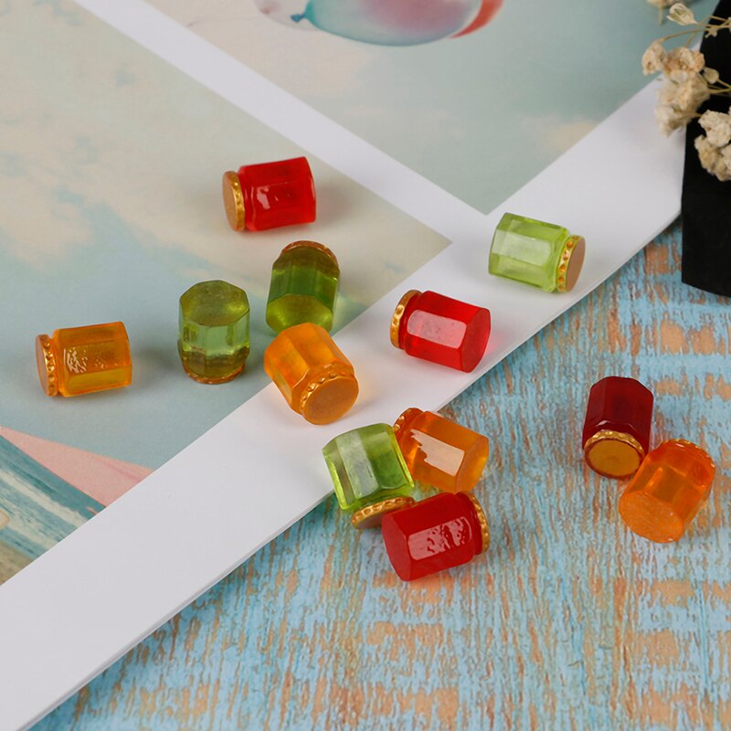 3pz 3D Della Resina di Simulazione Vasetti di Marmellata Bottiglia di Abbellimento per 1/12 Dollhouse cucina ristorante arredamento FAI DA TE Artigianato Giocattoli