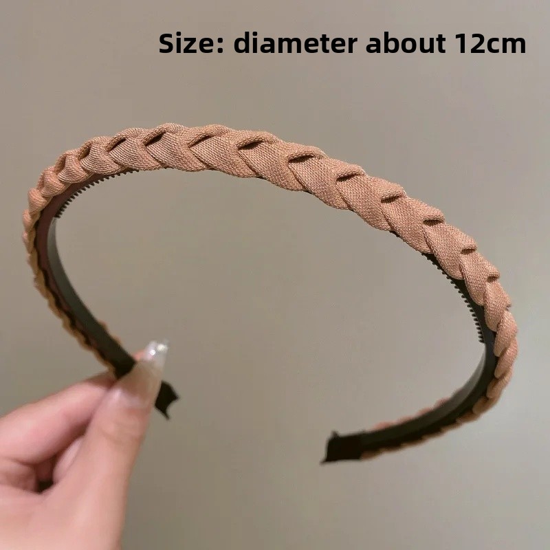 Women's Hair Ties Face Washing Special Press Hair Headbands Anti-slip Fragrant Hair Accessories: WHITE
