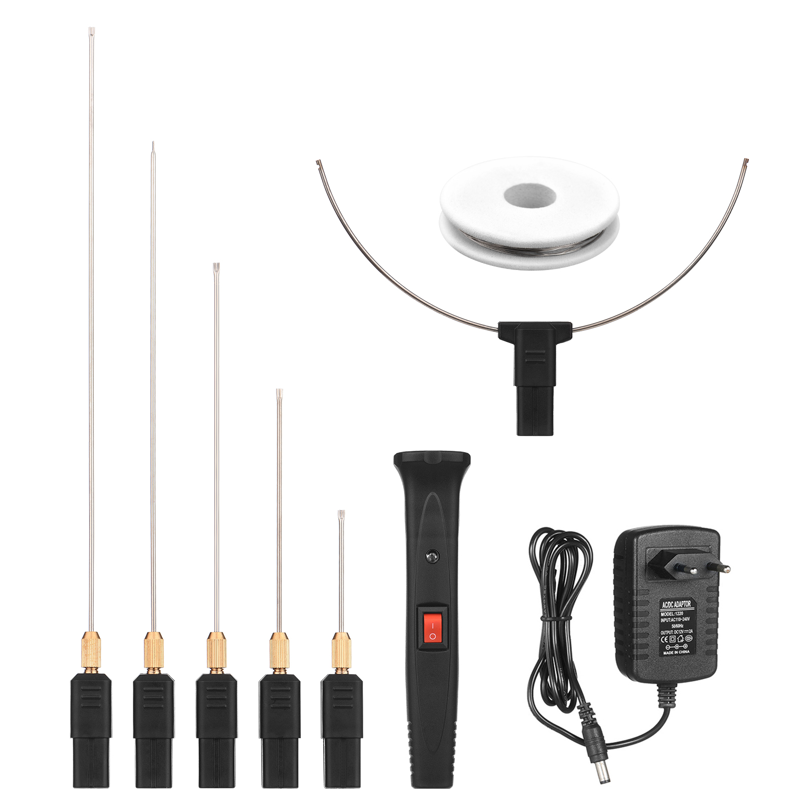 24W Electric Foam Cutter Kit 0-300℃ Adjustable Temperature Foam Cutting Pen Wire Cutter Styrofoam Cutting Tool Engraver: EU Constant Temp