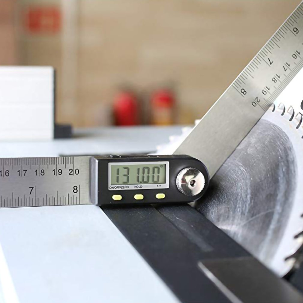Goniomètre électronique Rapporteur numérique Outil de mesure d'angle Règle multi-angles Outils de travail du bois Compteur d'angle Finder 360 ( rapporteur en acier 2 Goniomètre électronique Rapporteur numérique Outil de mesure d'angle Règle multi-angles Outils de travail du bois Compteur d'angle Finder 360 ( rapporteur en acier 2