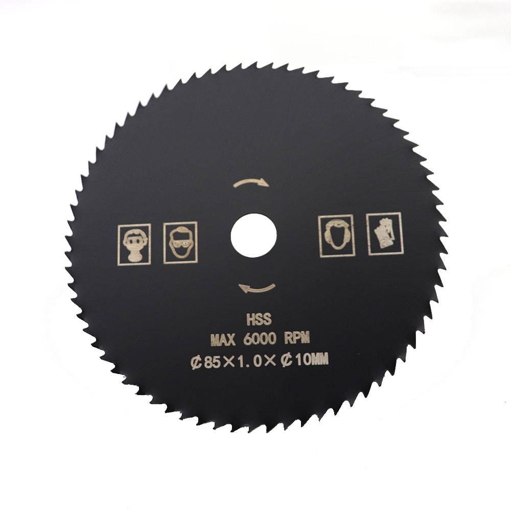 1pc Diameter 85mm 72T HSS Circular Saw Blade Bore 10mm Nitride Coated Wood Cutting