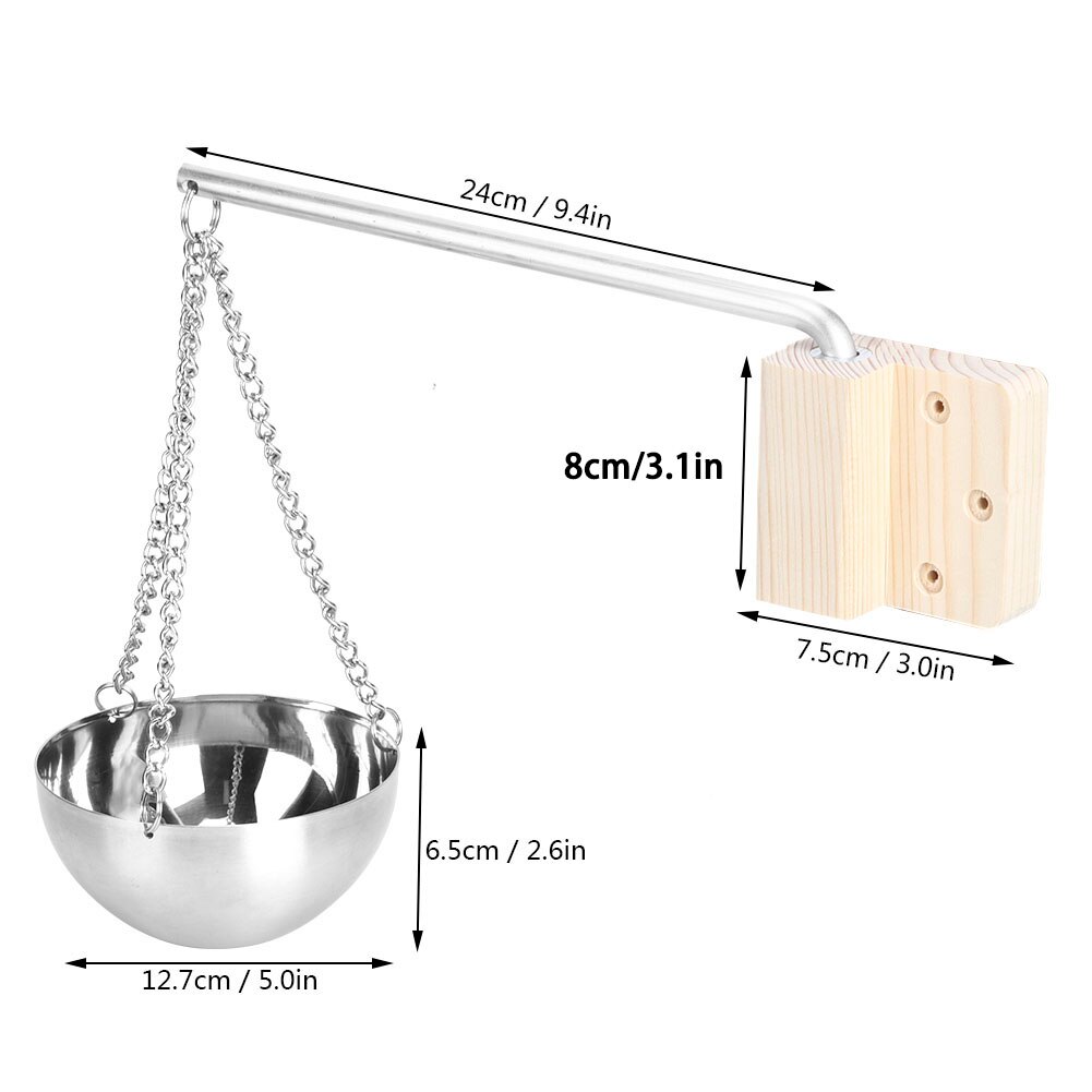 Rvs Sauna Aroma Kom Cup Etherische Olie Kom Sauna Accessoires