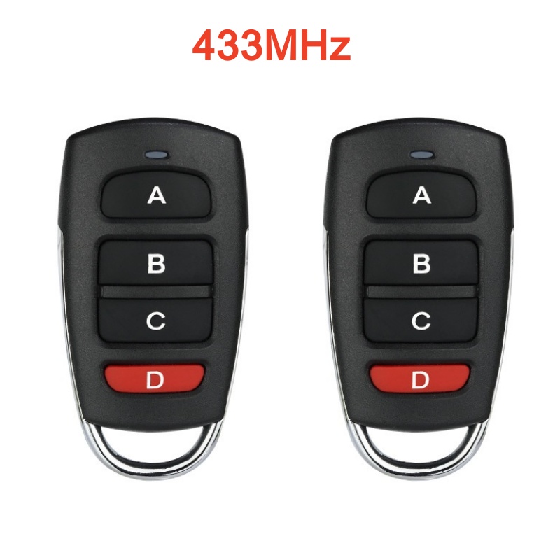 4 botones inalámbrico RF 315MHz/433,92 MHz Control remoto copia código puerta de garaje duplicador llave abridor remoto: Morado