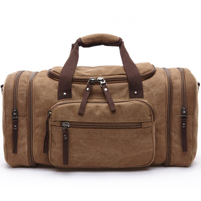 Large Capacity Men Hand Luggag Travel Bag Canvas Weekend Shoulder Bags for men Travel Bags Multifunctional Overnight Duffel Bag