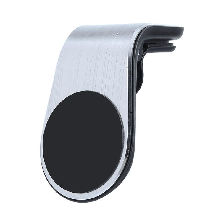 Metal magnetisk bil telefonholder til renault koleos kadjar duster til samsung  qm6 qm3: Sølv