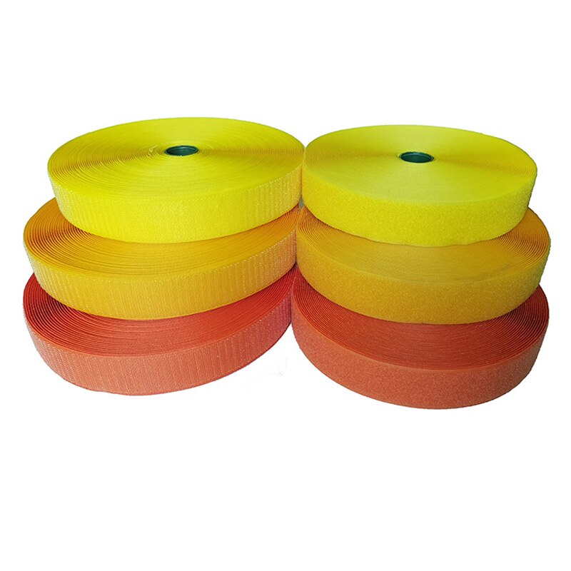 50mm Width colorful no adhesive fastener tape stick clothing tape sewing magic hook loop sticker strip strap stick 2 meters