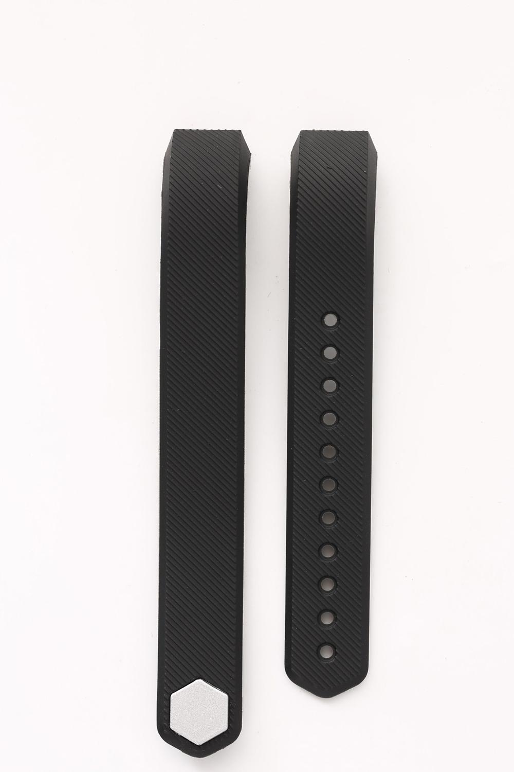 Silicone Band for Fitbit Alta HR Adjustable Soft Secure Wristband Strap Bracelet Watch Replacement Accessories: Black L