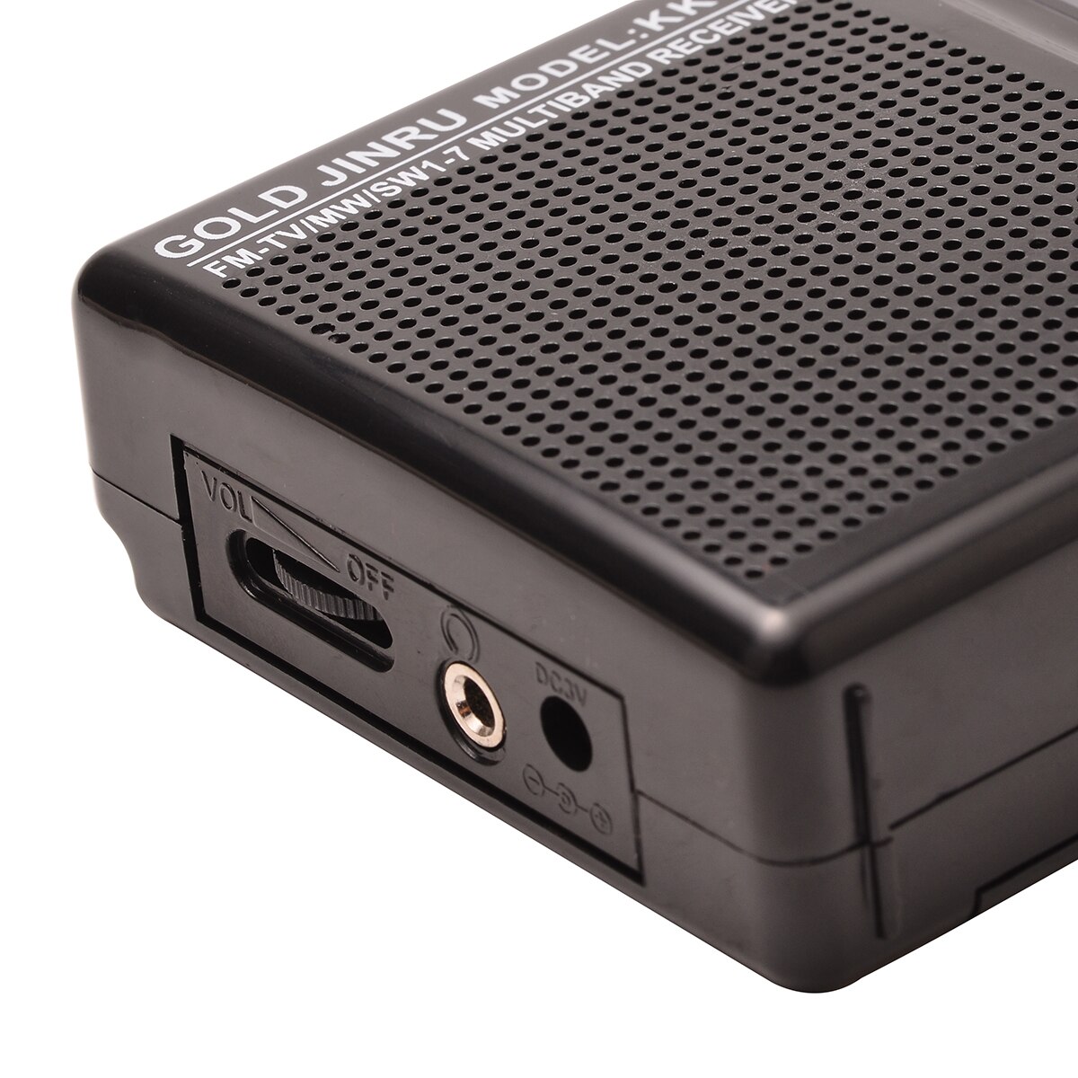 Draagbare Volledige Wereld Band FM Stereo/MW/SW Radio Ontvanger Wekker