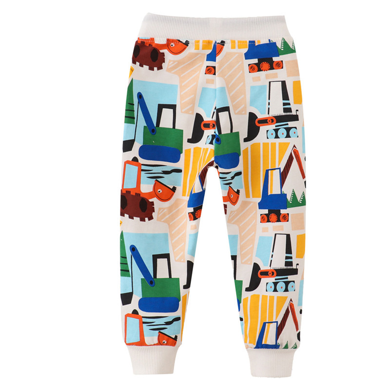 Jumping Meters Cartoon Animals Print Boys Girls Sweatpants For Autumn Spring Children's Clothes Kids Trouser