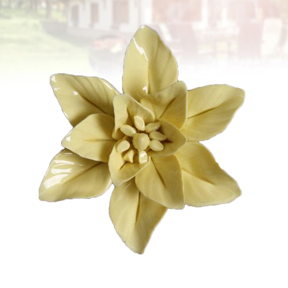 Ceramic Art Flower Wall Hanging Wall-mounted Decor Craft Artificial Stereoscopic Luoyang Peony Hanging Decor for Living Room Hom