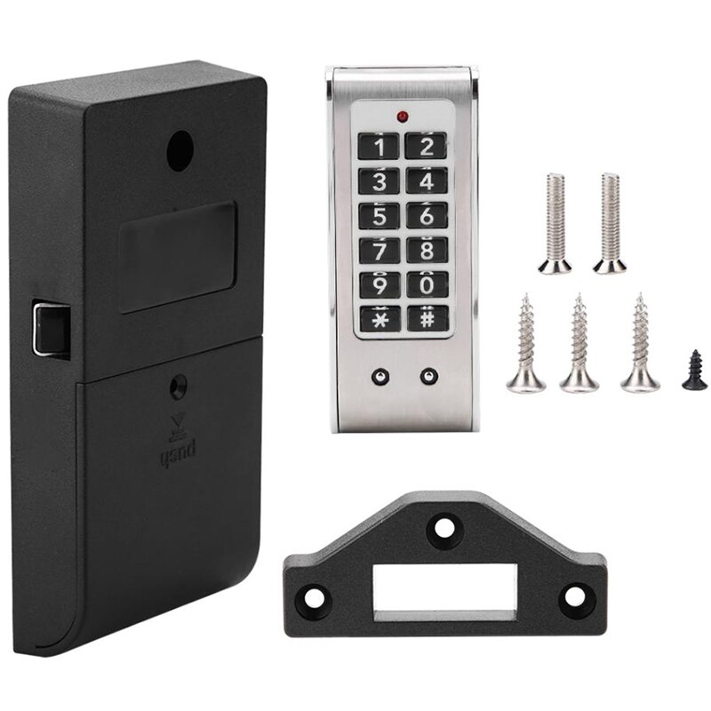 Stainless Steel Electronic Code Lock Drawer Combination Lock Bathroom Smart Lock: Default Title