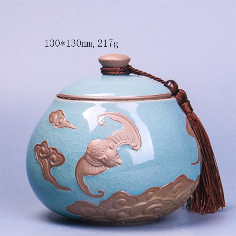Chinese stijl keramiek theebussen theedoos pot opberghouder chinese kungfu bus theeservies accessoires thuiskantoor theeservies