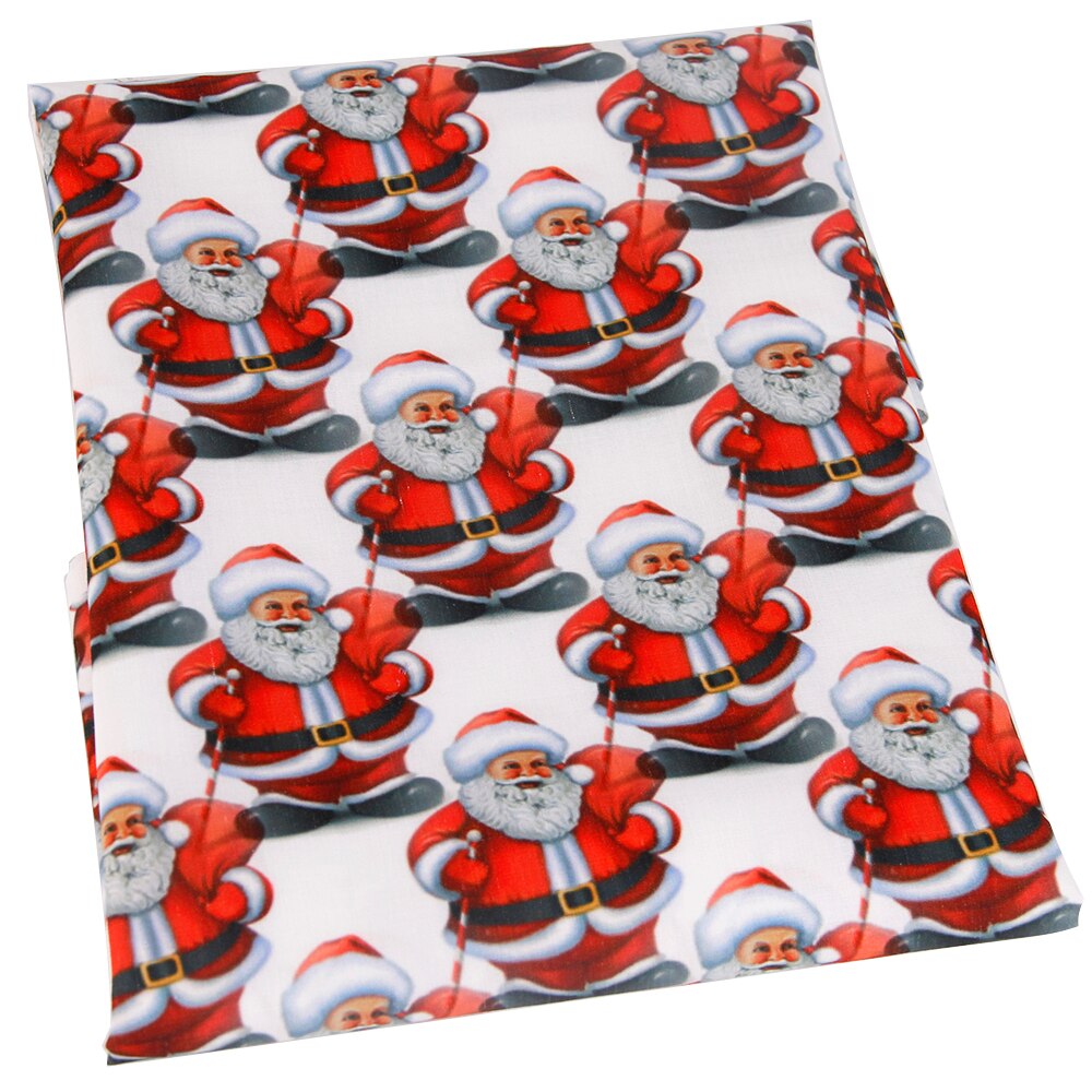 50*145cm jul 100%  bomuldstryk klud syning af quiltestoffer til patchwork håndarbejde diy håndlavet materiale ,1 yc 4059