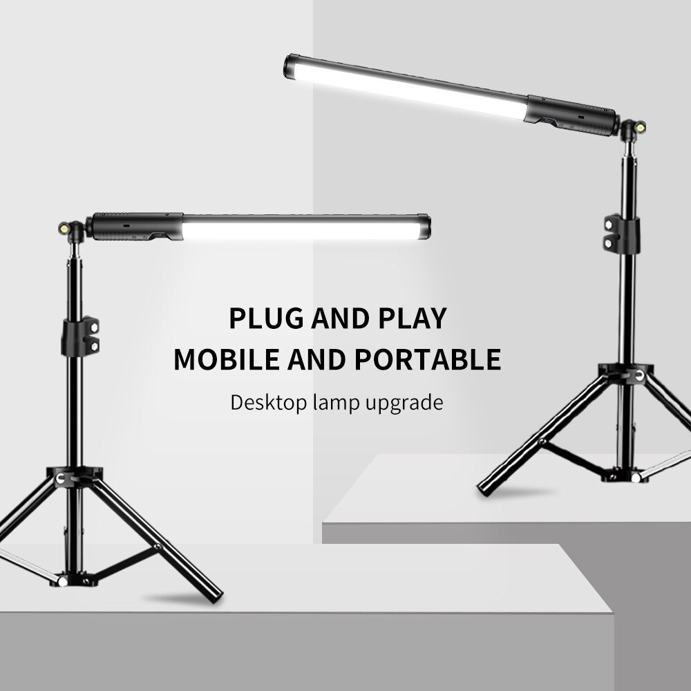 Dimbare Rgb Fotografische Verlichting Stok Oplaadbare Rgb Led Light Wand Voor Foto Studio 2500K-8500K Handheld Lamp 10 Modi