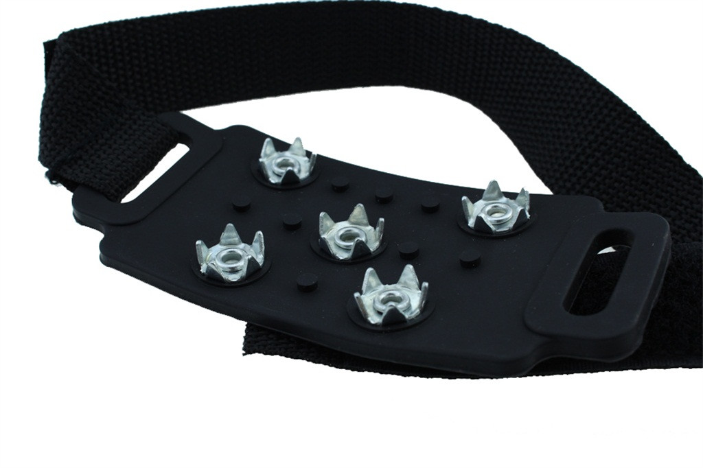 Anti Slip Ice Gripper Spike Winter Climbing Spikes Grips Crampon Cleats 5-Stud Shoes Cover Snow Spikes Cleats Chain Claws Grips