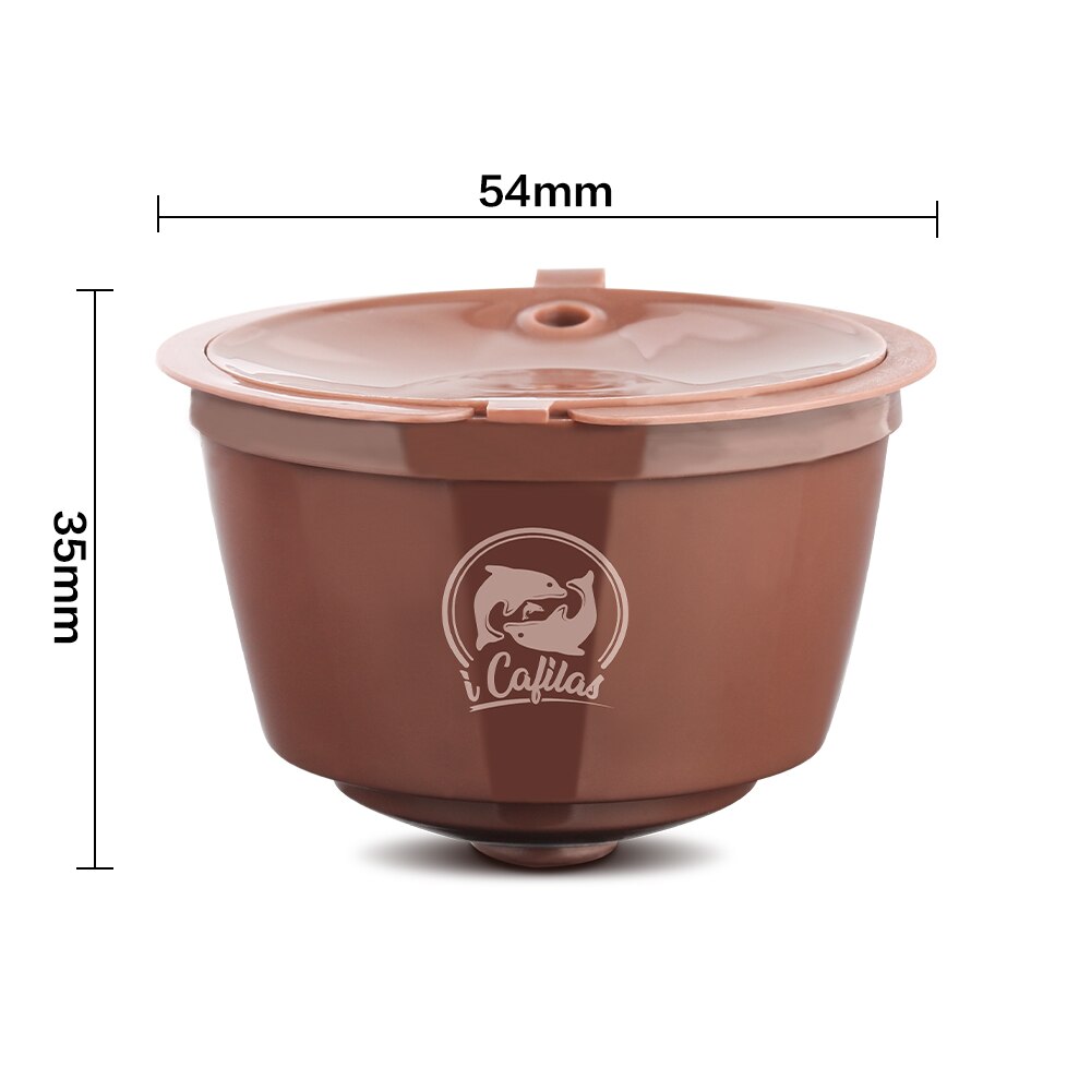 Icafilas-filtro de cápsula de café con Crema para Dolce Gusto, cestas reutilizables rellenables para taza de café, actualización de 3. ª para cafetera Dolce Gusto