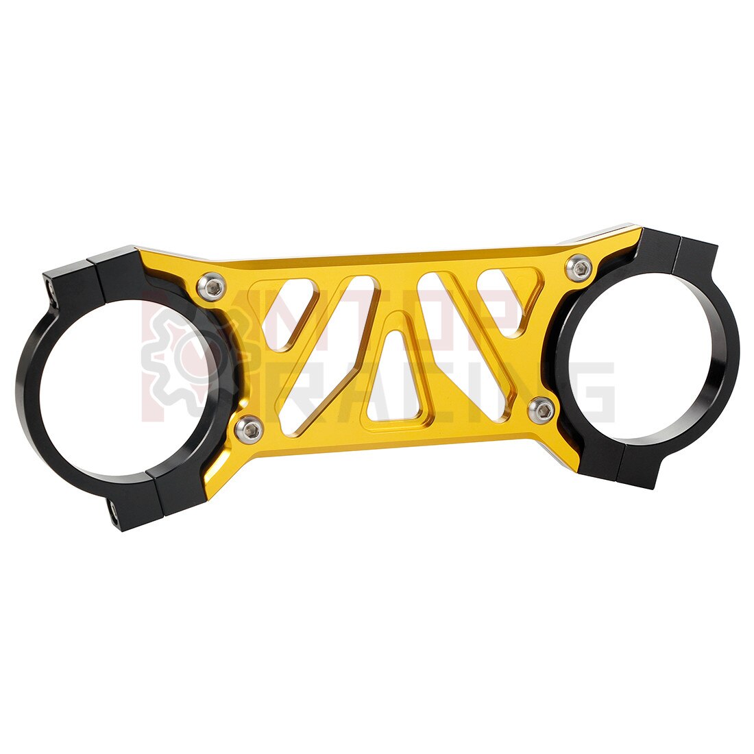 Supporto forcella stabilizzatore forcella anteriore per Yamaha RZ350 4U0 1981-1982 RZ250 4L3 RD250LC 1981-1983 argento oro: Oro