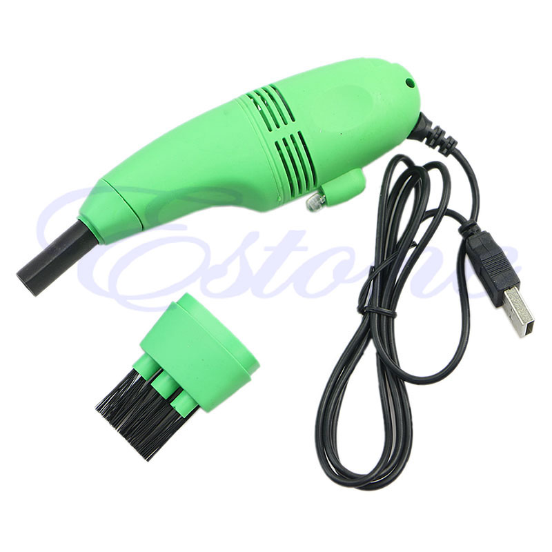 Mini Computer Vacuum USB Keyboard Cleaner PC Laptop Brush Dust Cleaning Kit
