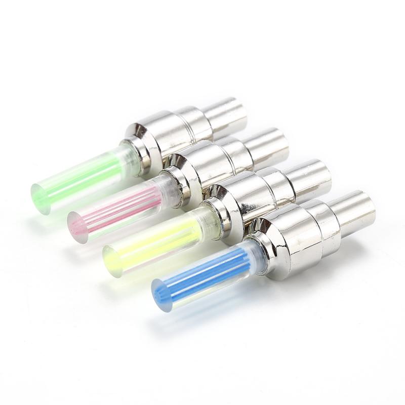 1Pc Waterdichte Fiets Auto Wiel Tire Flesdop Spoke Flash Led Verlichting Lamp Leds Tyre Ventieldopjes Wiel spaken Led Licht