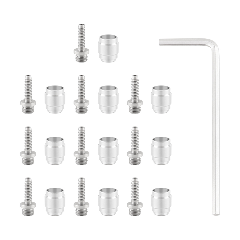 MUQZI 5/10 Uds Kit de oliva de freno de bicicleta manguera de freno inserto de conexión accesorio de aceite para manguera de disco hidráulico SRAM AVID Stealthamajig: Amarillo