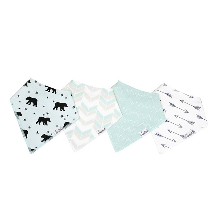 4pz Bambini Del bambino Bavaglini per Il Ragazzo & Ragazza Panni Del rutto Impermeabile dribblare Bavaglini Bandane N1HB