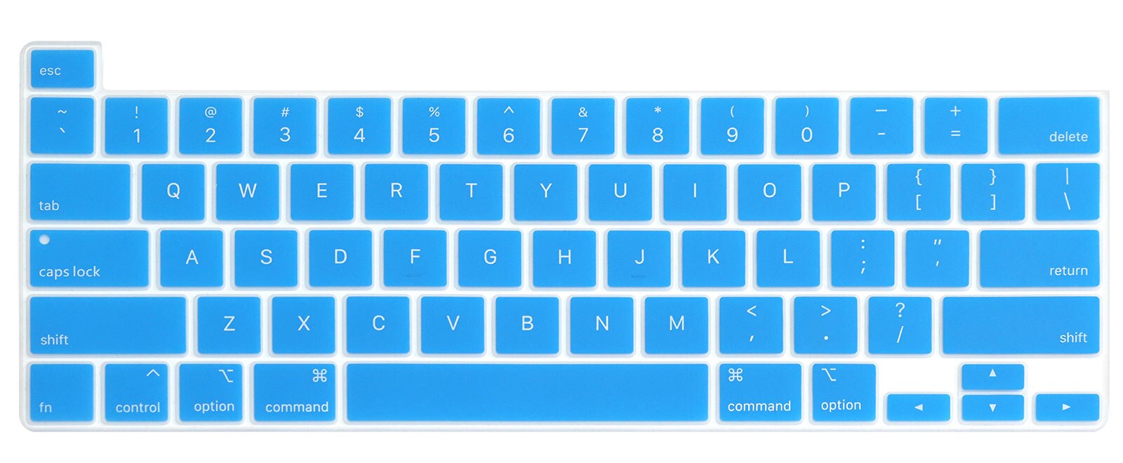 Us Layout Voor Macbook Pro 13 M1 Chip A2338 Toetsenbord Cover Silicium Voor Macbook M1 Chip Pro 13 A2338 toetsenbord Skin Protector: US Sky Blue