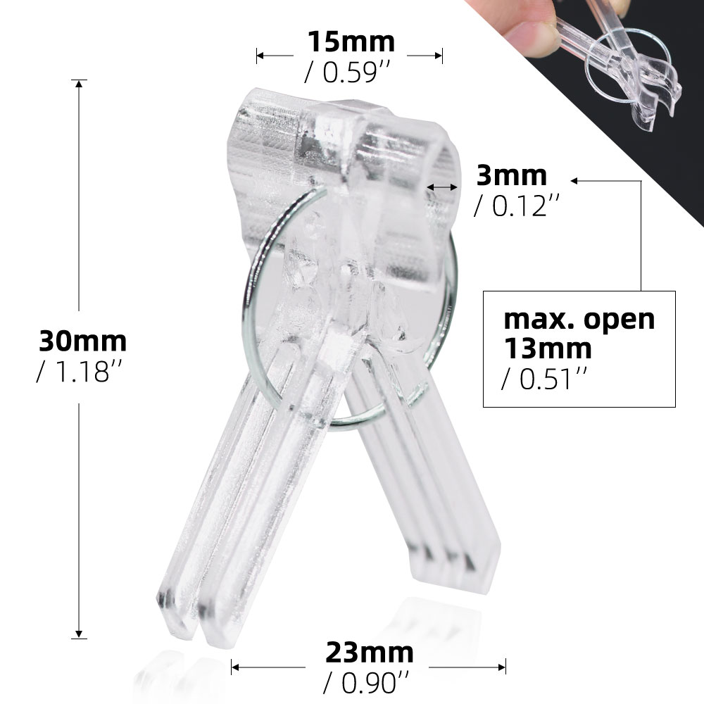 10-200PCS Plastic Plant Support Clips Orchid Stem Clip for Vine Support Vegetable Flower Tied Bundle Branch Clamping Garden Tool