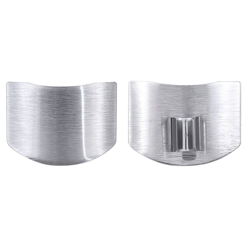 1pc Single/Double Finger Guards Hand Protector Fruit Vegetable Tool Kitchen Gadgets Safe Slice Protection Stainless Steel: Single Finger