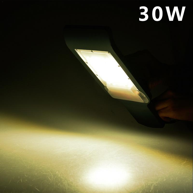 IP65 Waterdichte 30 w/50 w Led Straat Licht Lamp Hoofd Aluminium Outdoor Road Lamp AC85-265V Led Straat Flood licht Tuin Spot Lamp: 30w Warm White