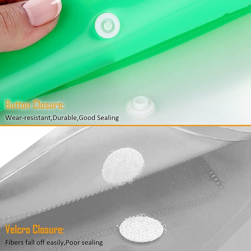 12Pack A4 Plastic File Folder,Expandable A4 Expandable Punched Pockets For A4 Folders,With Snap Closure And Label Pocket