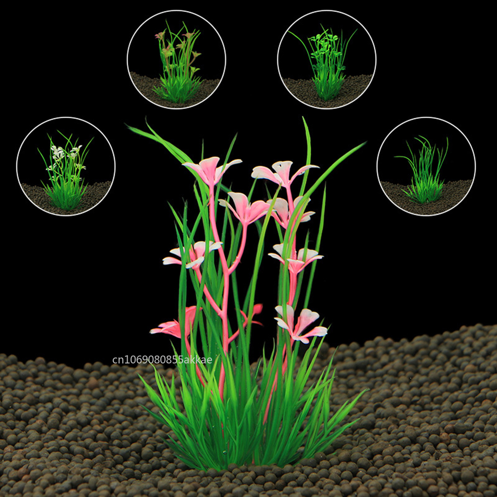 Unterwasser Künstliche Pflanze Wasser Ornamente Lebensechte Simulation Blumen Pflanzen Für Aquarium Fischglas Landschaftsbau Dekoration