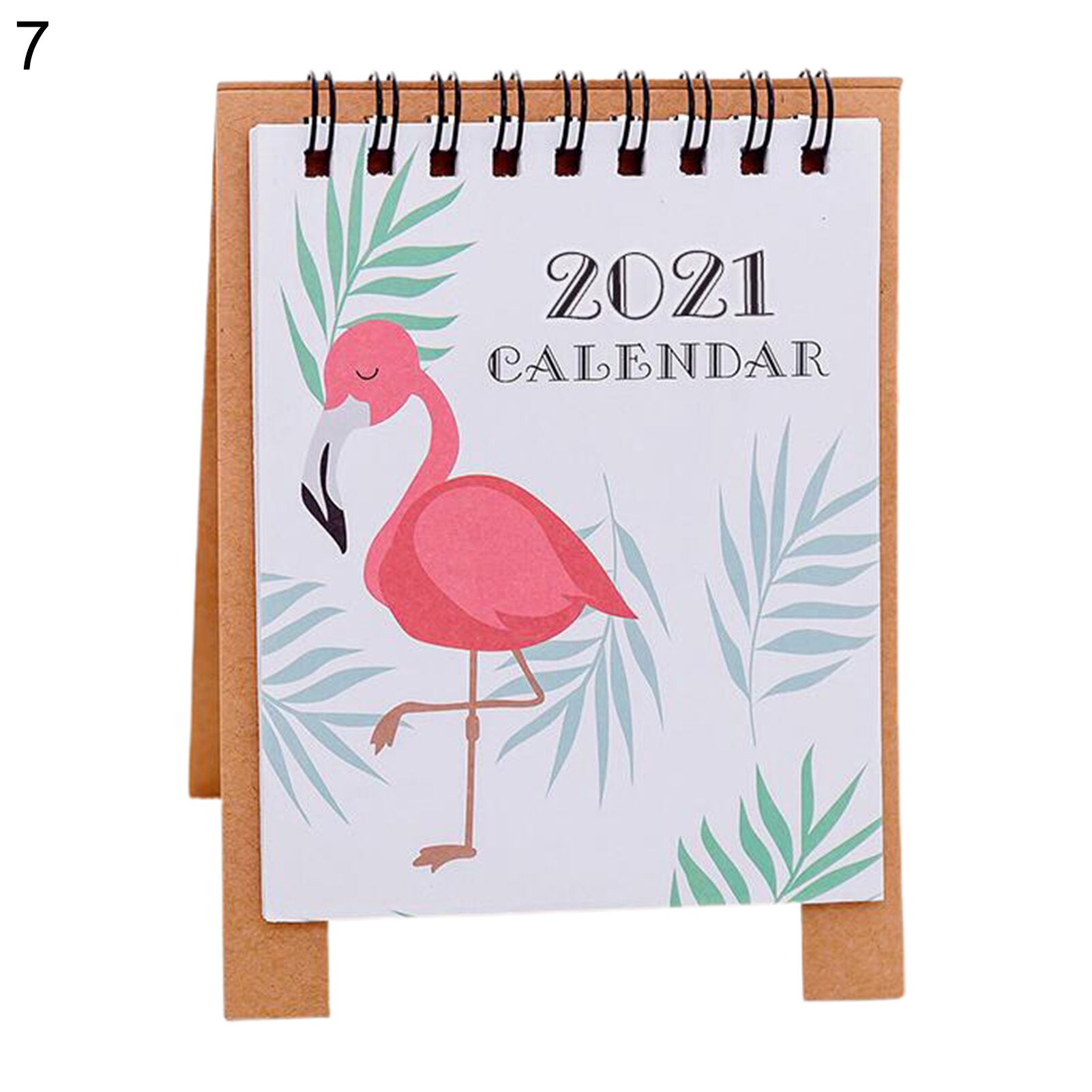 Mini desk kalender årlig papir kalender memo daglig planlægning planlægger hjemmekontor desktop årlig dagsorden planlægning kalender: 7