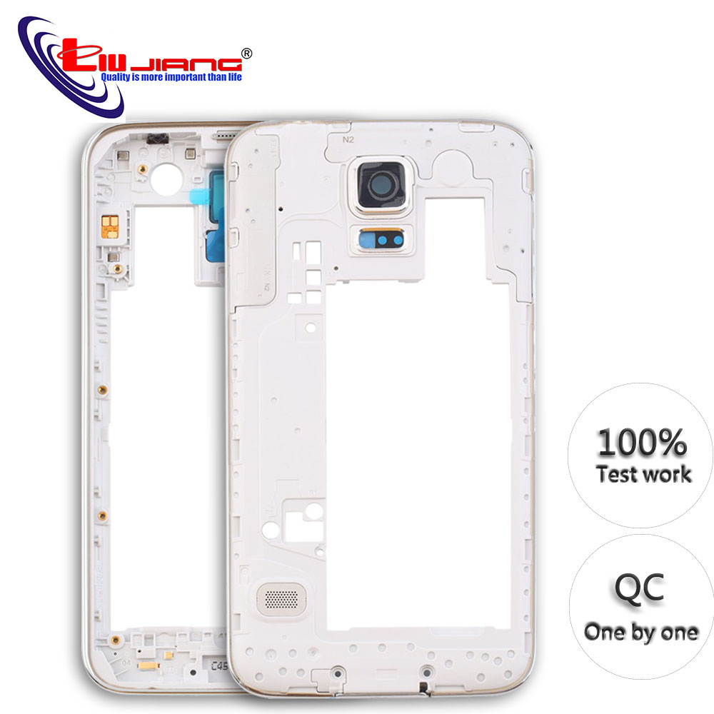 Carcasa central para Samsung S5 mini G800F G900F G900A G900H G900P marco medio bisel trasero piezas de repuesto