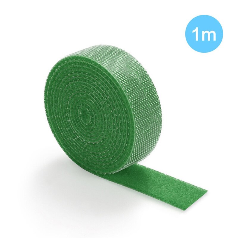 1M 3M 5M Cable Organizer Wire Winder Holder Earphone Mouse Cord Clip Protector USB Cable Management Wiring Harness: 1M-green