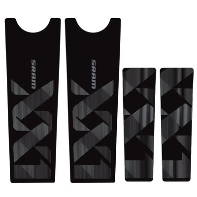 Pegatina de manivela de águila XX1 para bicicleta de montaña, pegatina de manivela AM DH, pegatinas de bielas de montaña, calcomanías brillantes de para sram: Gris oscuro
