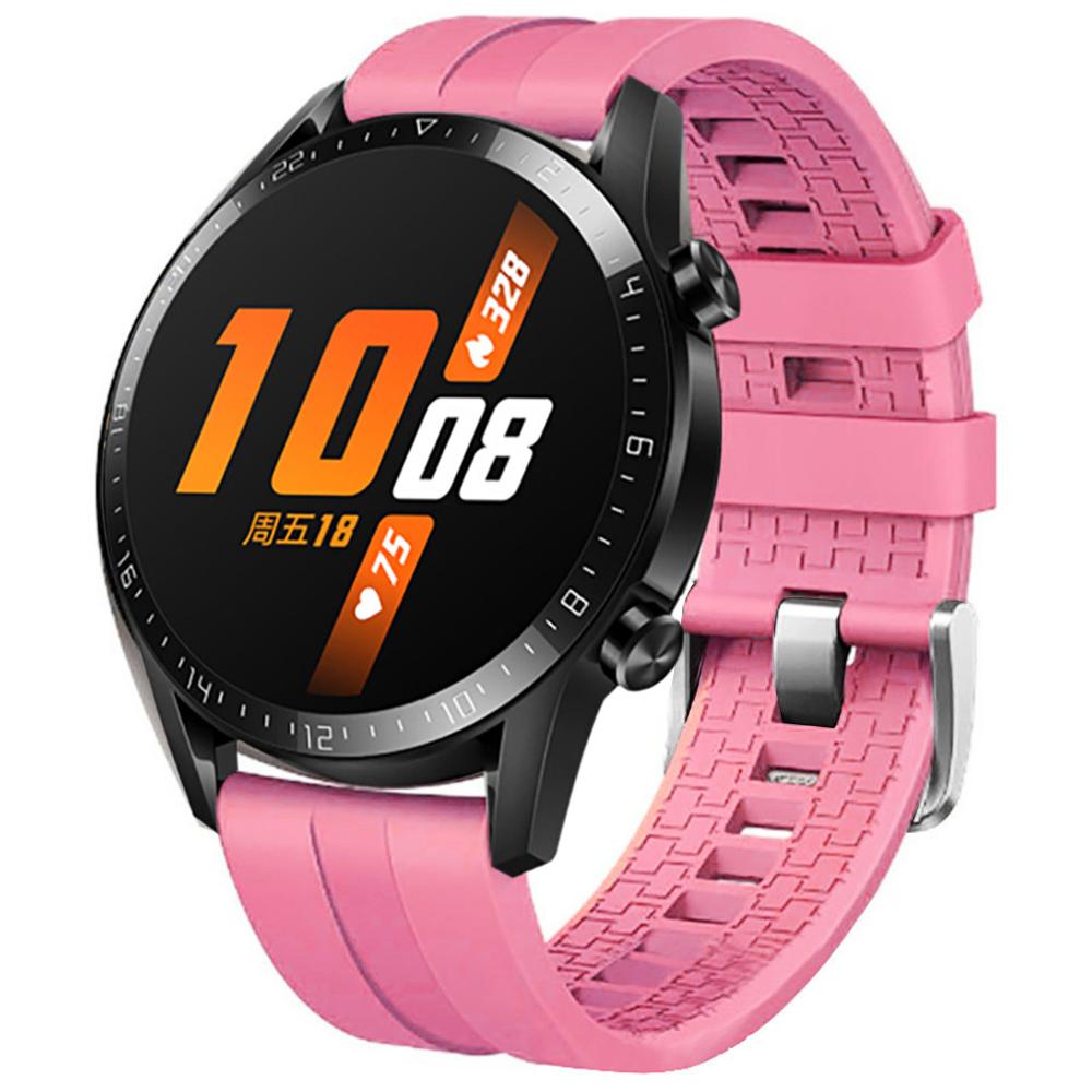 Silikon Edelstahl Ersatz Gurt Uhr Band Handgelenk Gurt für Huawei Uhr GT2 46mm Sport Ersatz Uhr Band