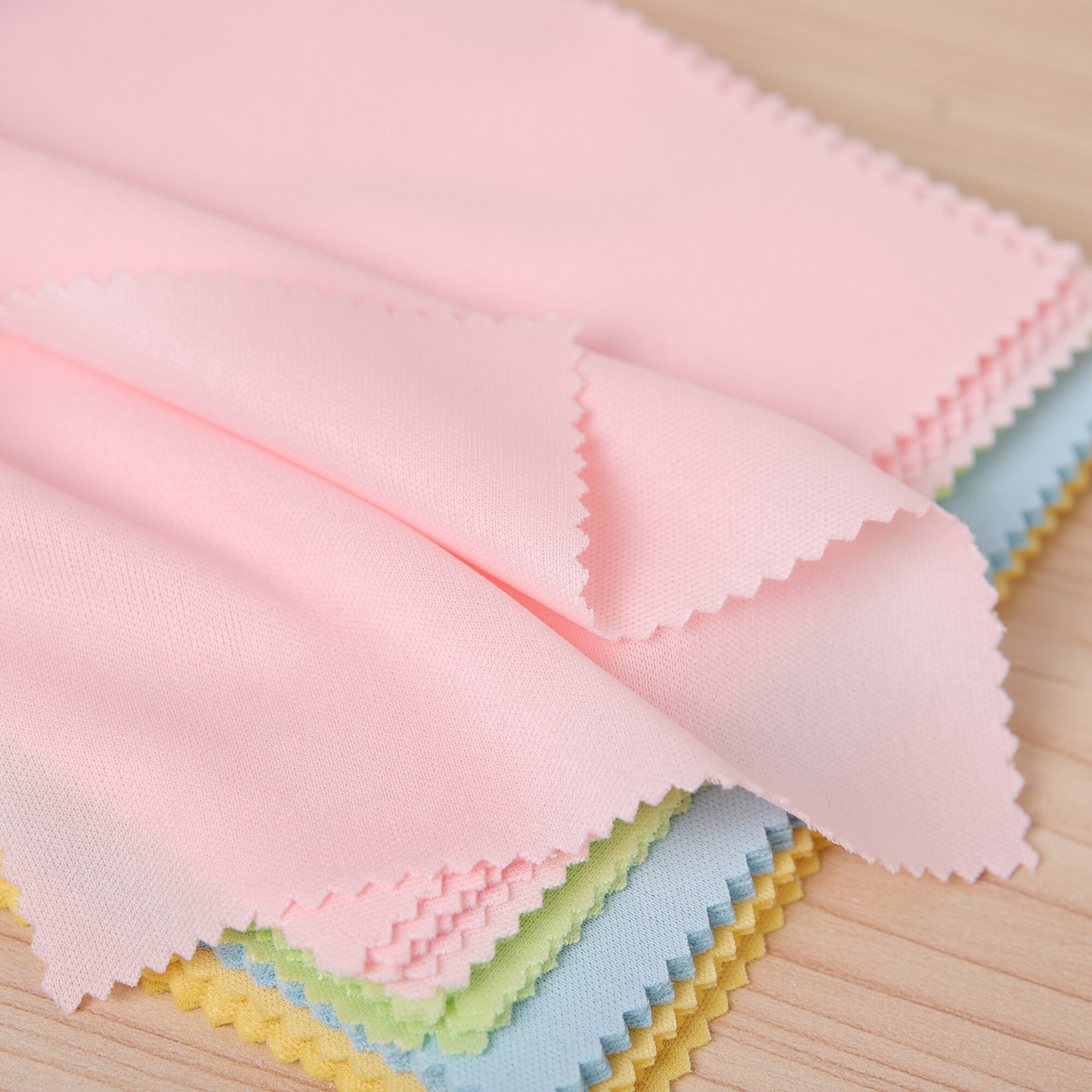 10Pcs Brilpoetsdoekje Brillen Zonnebril Microfiber Cleaner Doek Willekeurige Multi 13X13Cm Soft Reading Brillen Doek roze