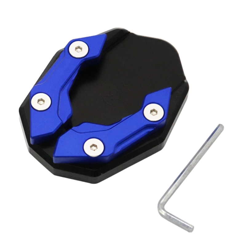 Motorcycle Side Parking Kickstand Support Plate Extension Pad voor PCX150 PCX160 H9EE: Blauw