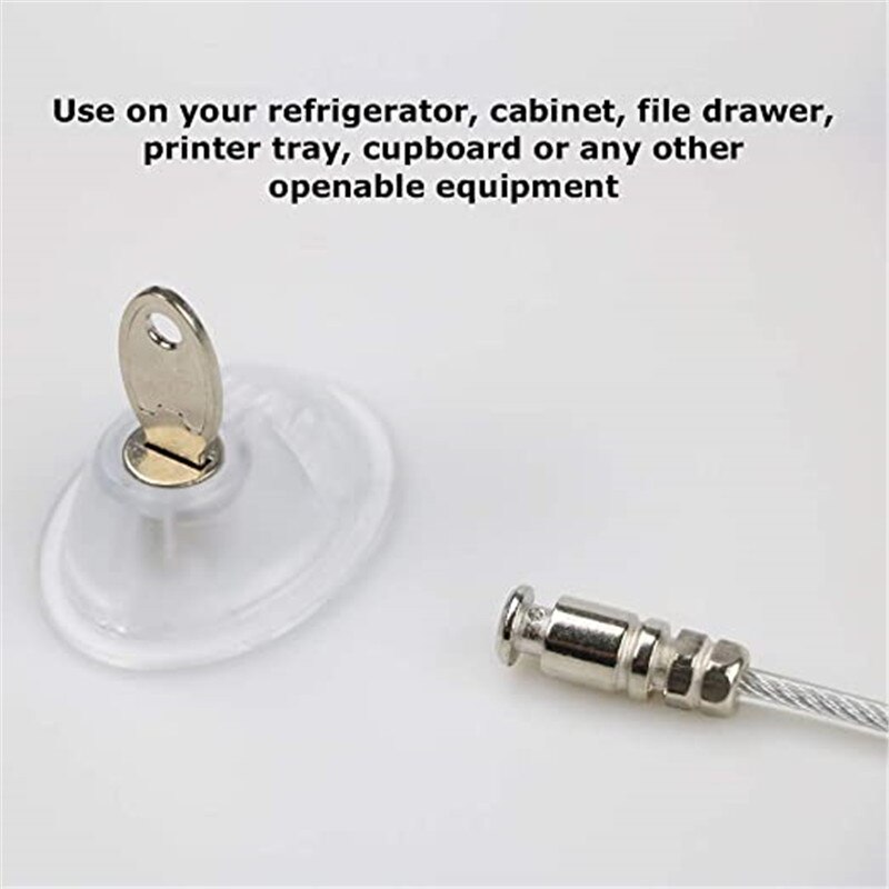 1 pc przezroczysta blokada lodówki z 2 kluczami bezpieczeństwo dziecka lodówka z zamrażarką zamykana szafka na zamek dla dziecka zamek robić szuflady