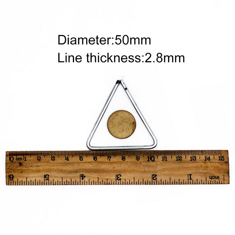 2pcs/set Metal Dream Catcher Moon Triangle Square Hoop for DIY Handmade Dreamcatcher Macrame Material Accessories Crafts: 2pcs Triangle 50mm