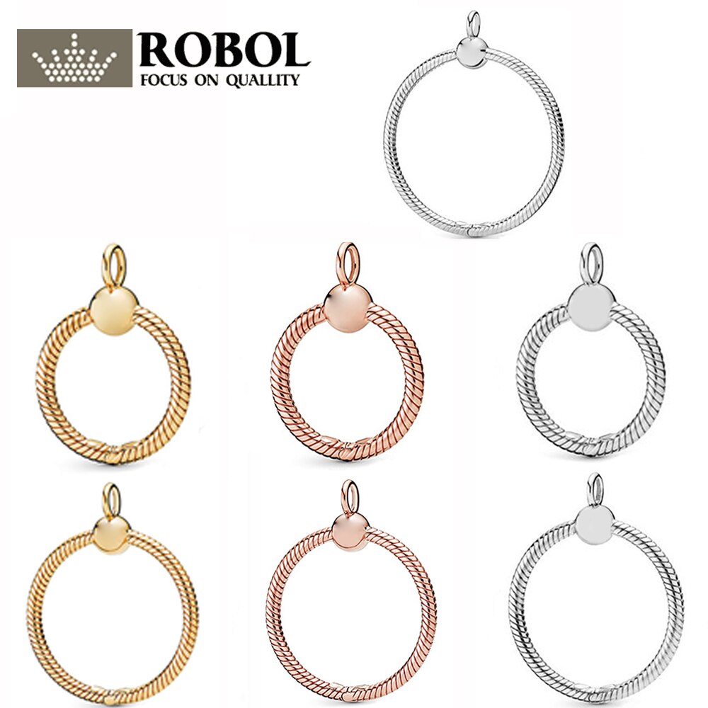 PDB DZ 23 Original 925 Sterling Silber Momente O Anhänger Silber Gold Rose Gold Mehrfarbig Optional Geeignet für Charme Perlen