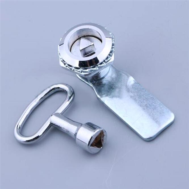 1 set Zinc Alloy MS705 Triangular lock Gas Meter Lock Key Gas Electric Meter Box Latch Cam Locks Drawer lock
